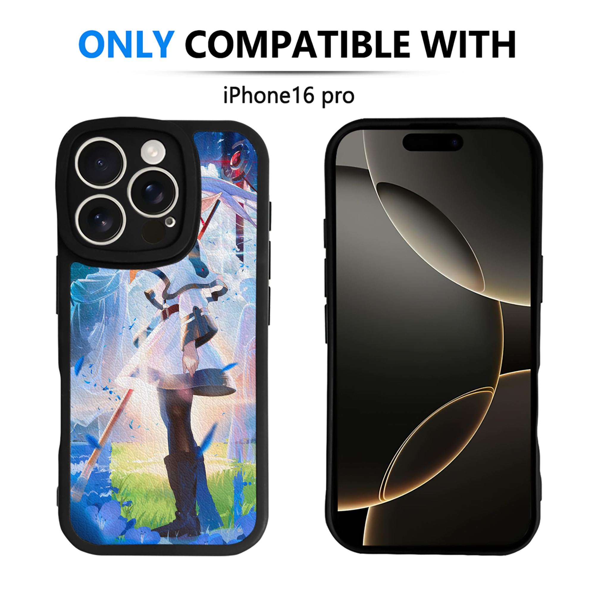 （画像用） 葬送のフリーレン Frieren 【iPhone 16シリーズ対応】シリコンスマホケース（レザー調） 材質：シリコン